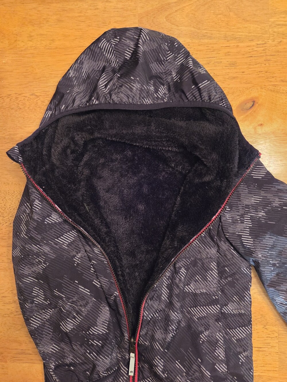 ZeroXposur Black Patterned Hooded Jacket - Picture 3 of 4
